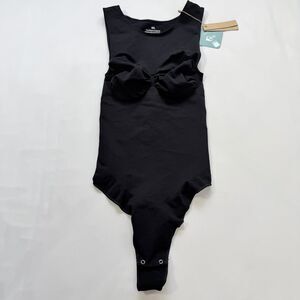 Shapellx Black Seamless Thong Bodysuit Shapewear Tank Size M/L